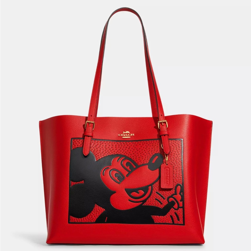 ✨NWT Sparkle✨ Coach X Disney Mickey Mouse X Keith Haring Mollie Tote